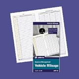 ABFAFR10 - Vehicle Mileage Log Book, 82 Pages, 3-1/4x6-1/4, White