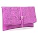 BMC Decorative Cut Out Design Faux Leather Fashion Statement Envelope Clutch