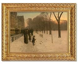 Childe Hassam, Boston Common at Twilight