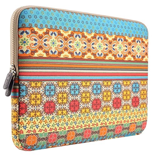 Plemo 15-15.6 Inch Bohemian Style Laptop Sleeve Case for MacBook Pro / 15.6-Inch Laptops / Notebook