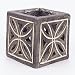 EXP Handmade Natural Clay Hurricane Lamp / Garden Lantern / Candleholder In Sleek Black