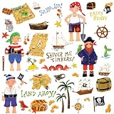 from Jomoval RoomMates Repositionable Childrens Wall Stickers, Pirates (Model RMK1195SCS)