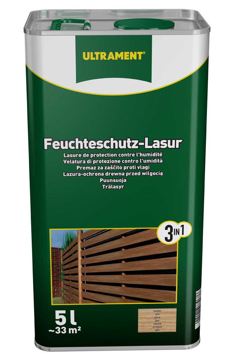 Ultrament 68248980195208 Feuchteschutz-Lasur 5 Liter