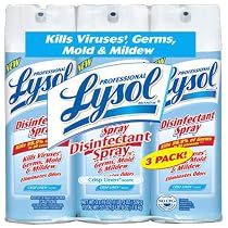 Lysol Disinfectant Spray Crisp Linen 19 oz. 3-Pack