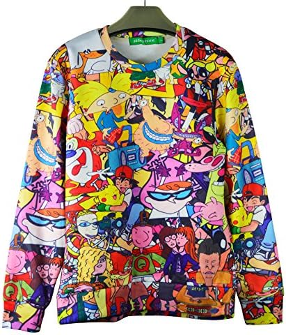 Unisex Hipster Cute Cartoon Pokemon Swag 3D Sweatshirt Hoodies Sweat Shirt