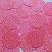 Round Sequin 40mm Pink Neon Fluorescent Sparkle Glitter Texture Couture Paillettes
