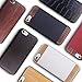 iATO Vesco Slim Leather and Wooden Overlay on Polycarbonate Case for Apple iPhone 6/6S Plus