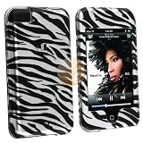 eForCity Black / Silver Zebra Clip On Case w/ Belt Clip for Apple iPod Touch 16GB / 32GB / 8GB