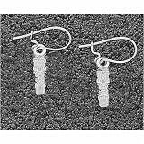 LogoArt MIssissippi State Bulldogs Sterling Silver Team Font 3/8 Dangle Pendant