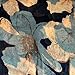 SCARF_TRADINGINC® FloralLight Weight X-large Infinity Scarf (Black Blue)
