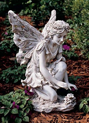 17" Garden Flower Magical Fairy Home Gallery Statue Sculpture Figurine