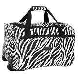 American Flyer Zebra 19 Wheeled Duffle Bag