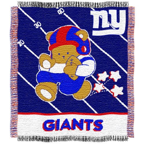 New York Giants 36x46 Woven Jacquard Baby Throw