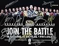 16X AUTOGRAPHED 2015 Chase for the Sprint Cup Playoffs JOIN THE BATTLE (16 Nations. 10 Battles. 1 Prevails.) Promotional 9X11 Group Picture Champion Signed NASCAR 9X11 Large Glossy Photo with COA (Signed By: Jeff Gordon, Dale Jr, Kyle Busch, Kevin Harvick