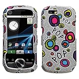 Silver with Color Pop Candy Circles Design Glitter Sparkle Snap-On Cover Ha ....