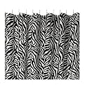 Zebra-Print Shower Curtain