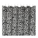 Zebra-Print Shower Curtain