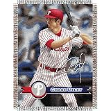Chase Utley Philadelphia Phillies MLB Woven Tapestry Throw blanket (48x60)