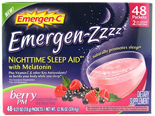 Emergen-C Emergen-zzzz Nighttime Sleep Aid Berry 48 Count