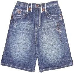 Boy's FUBU Denim Jeans Shorts Size 18