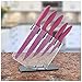 Chef's Star 6 Piece Pink Marble Kitchen Knife/Pink Handles