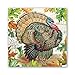 Michel Design Works Luncheon Napkins, Fall Harvest Turkey