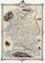 1800's RUSSIA AND EUROPE MOSCOW SIBERIA MAP SMALL VINTAGE POSTER