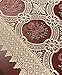 Simhomsen Beige Embroidered Lace Table Runners Dresser Scarves 16 × 48 Inch
