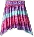 Derek Heart Girls' Big Print Decorative Elastic Waistband Sharkbite Skirt