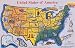 Large Wooden USA Map Capitals and States Puzzle