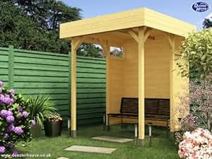 Dunster House Isabel 200 Wooden Outdoor Garden Shelter Gazebo 2m x 2m 