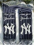 NEW YORK YANKEES 100% Acrylic Winter Scarf 7" Wide 64" Long with Team Logo & Colors