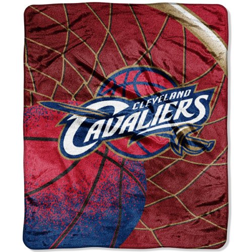 Cleveland Cavaliers NBA Royal Plush Raschel Blanket (Reflect Series) (50x60
