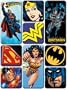 DC Heroes Batman, Superman, and Wonder Woman Masterpiece 9 Piece Magnet Set
