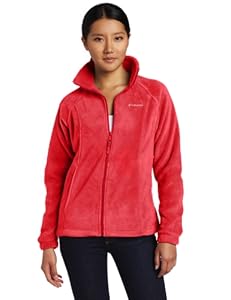 Columbia Women's Benton Springs Full Zip, Red Hibiscus, Large