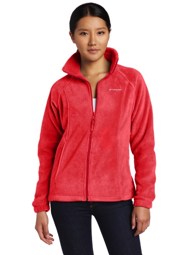 Columbia Women's Benton Springs Full Zip, Red Hibiscus, Medium