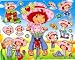Strawberry Shortcake Custard kitten in bike bicycle Pupcake puppy Sticker Sheet BL104