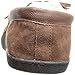isotoner Men's Genuine Suede Moccasin Slipper with Sherpa Lining