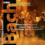 CPE Bach: 5 Flute Sonatas; Sonata for Solo Flute /Hazelzet · Ogg · Norde