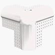 Dietrich Metal Framing M385 90 Vinyl 3-Way Corner Cap