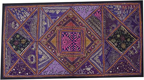 Jaipur Forever Wall Tapestry Decorative,Patchwork Decorative Fabric Wall Hanings 63Cm125Cm Antique Color