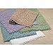 InterDesign Microfiber Fuzi Bathroom Shower Accent Rug, 34 x 21, Aqua
