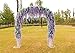 FatColo 12-Piece Artificial Wisteria Vine Ratta Silk Flowers, 3.4-Feet, Purple