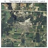 Huge Aerial Photography Map of Marathon City, Wisconsin 2008 WI