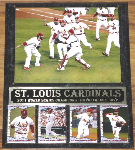 2011 ST. LOUIS CARDINALS WORLD SERIES CHAMPIONS PHOTO COLLECTOR PLAQUE 12x15