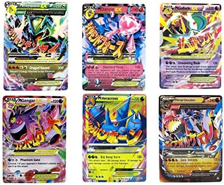 Mega Ex Cards Set of 6 Cards Platinum Card Series Rayquaza Set
