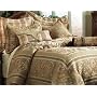 21PC KING OLIVE REGAL COMFORTER w/ SHEETS BED IN A BAG