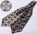 SetSense Men's Paisley Jacquard Woven Self Cravat Tie Ascot