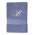Fieldcrest Classic Monogrammed Bath Towel - Refresh Blue (H)