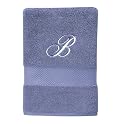 Fieldcrest Classic Monogrammed Bath Towel - Refresh Blue (H)